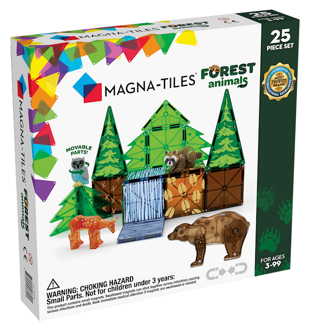 Produktbild 1 för Magna-Tiles Forest Animals, 25 bitar