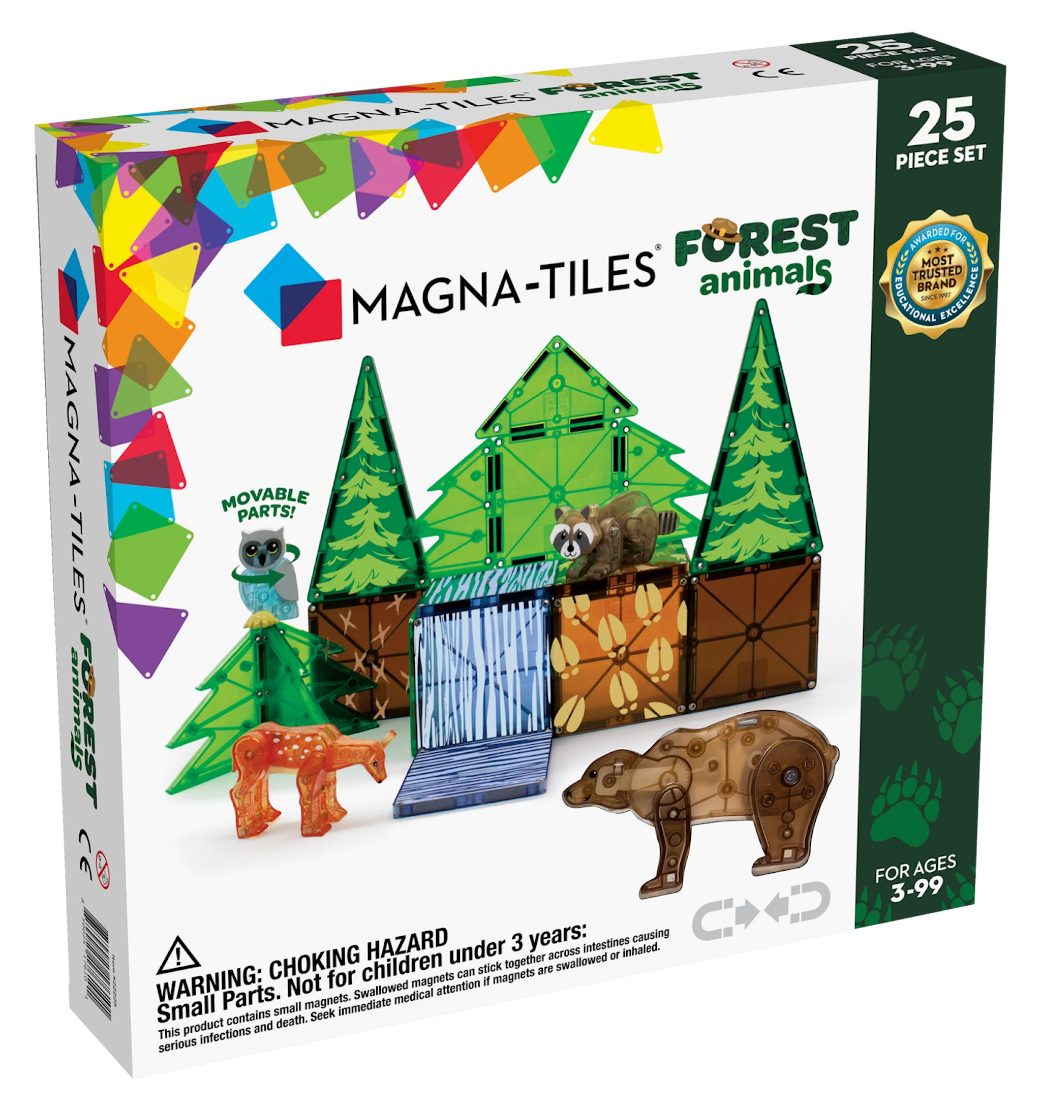 Tuotekuva ille Magna-Tiles Metsäeläimet, 25 kpl