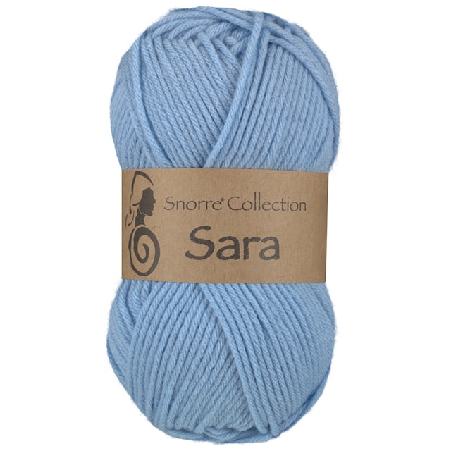 Sara Akrylgarn  50 gr Lys blå  920, Viking Snorre
