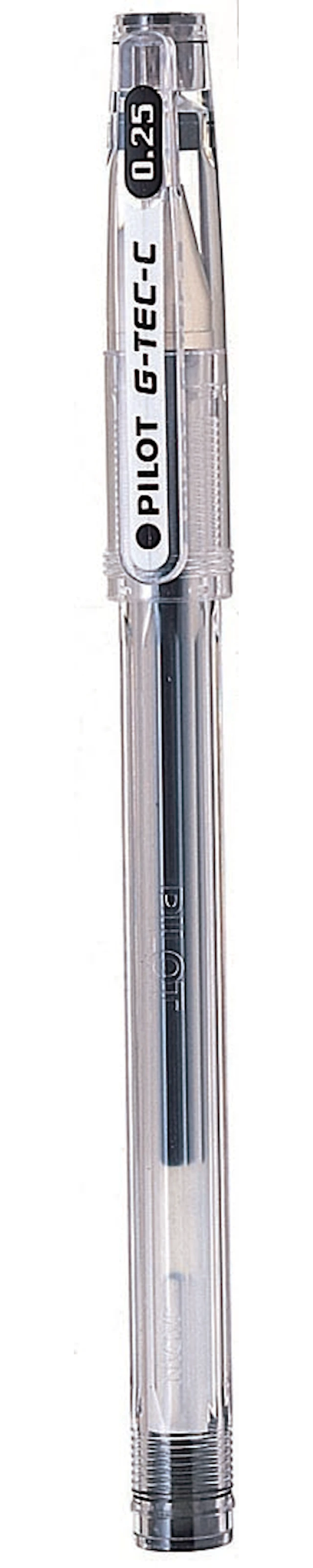 Pilot G-Tec-C0,2 geeli musta, 0,13 mm