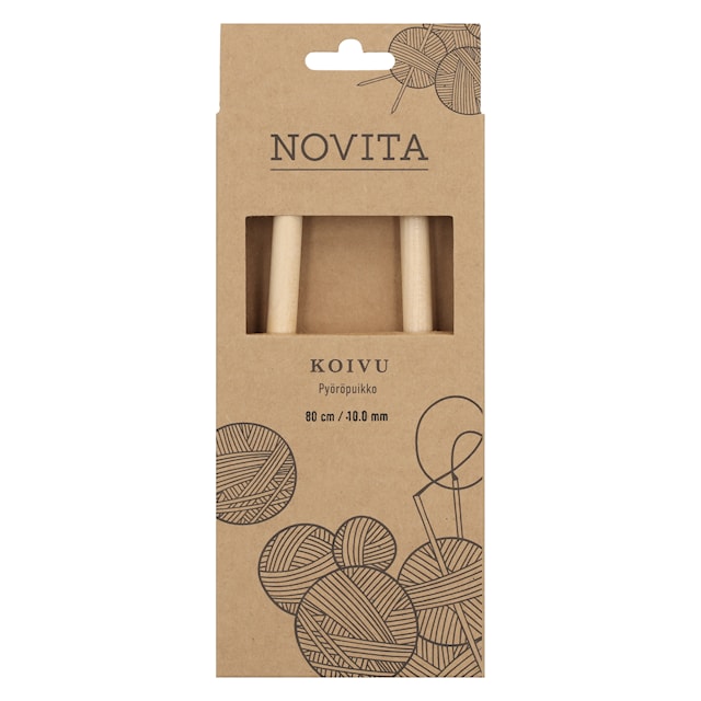Produktbilde 1 for Rundpinner 80 cm Bjørk 10.0 Novita