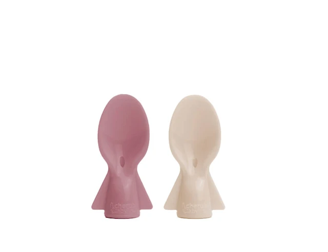 Cherub Baby Spoons 2-Pack Dusty Rose & Hiekka