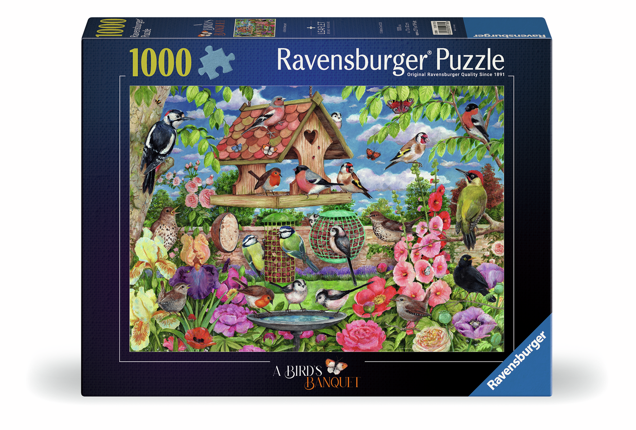 The Bird Table Pussel 1000 Bitar, Ravensburger