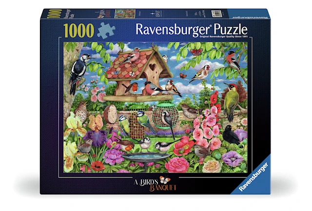 The Bird Table Pussel 1000 Bitar, Ravensburger