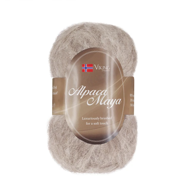 Alpaca Maya 50 g beige Viking Garn