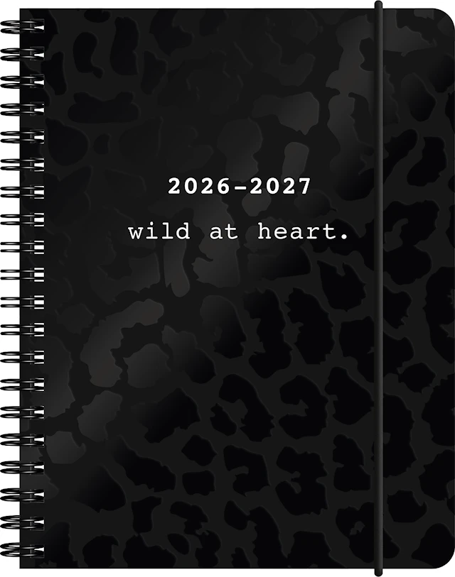 Kalender 2026-27 A6 Black 18 Månader Almanacksförlaget