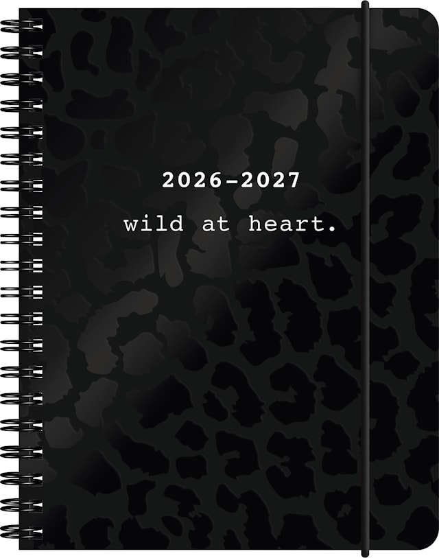 Produktbild 1 för Kalender 2026-27 A6 Black 18 Månader Almanacksförlaget