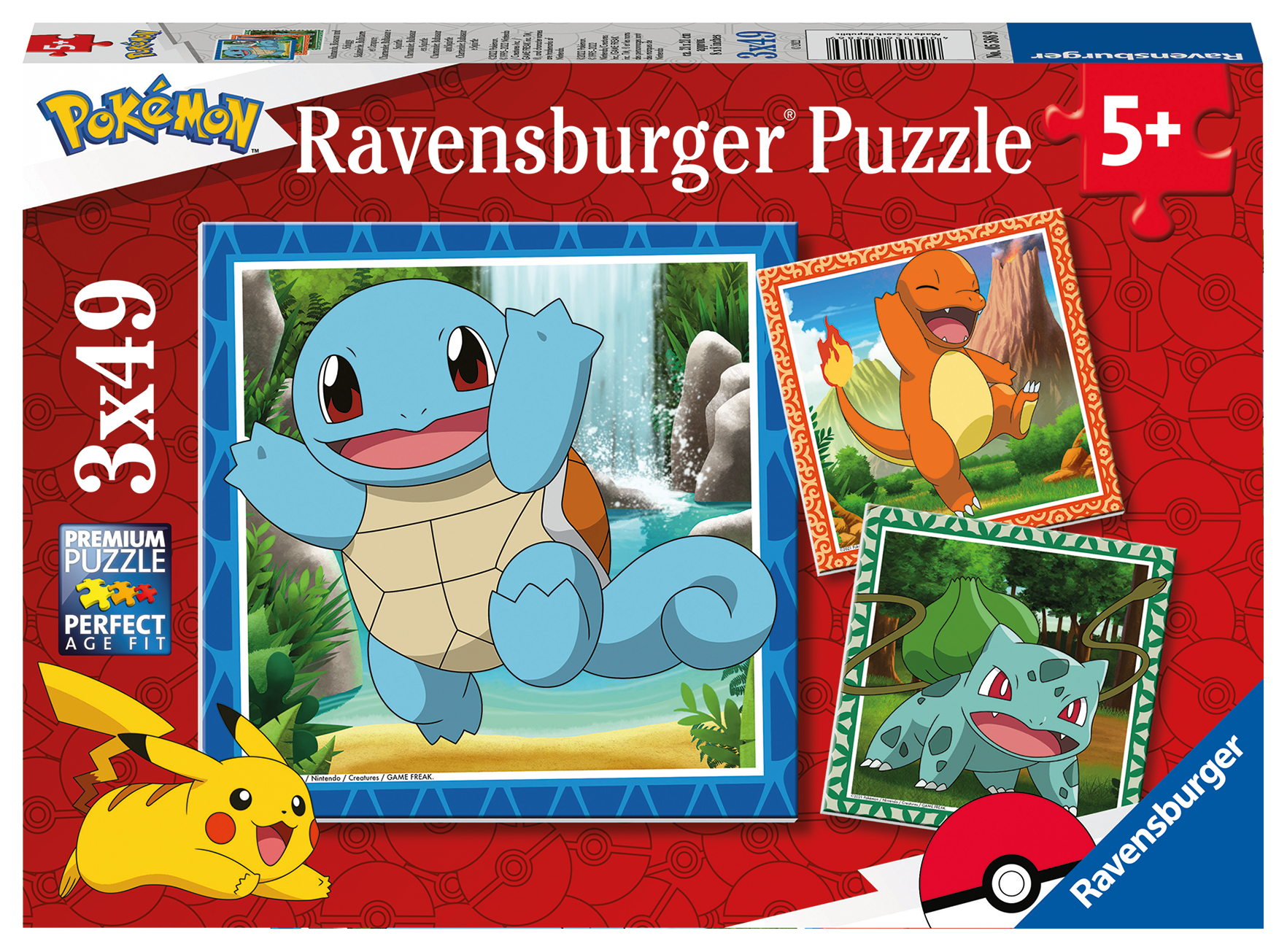Pokémon Palapelit 3x49 palaa Ravensburger