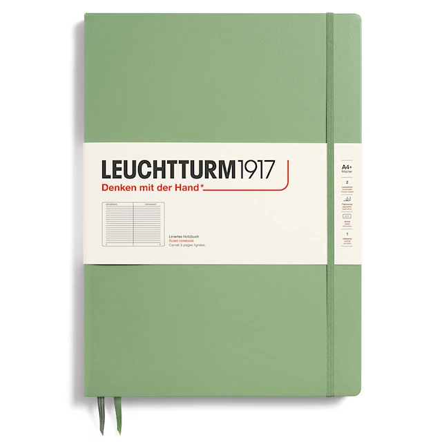 Muistikirja A4+ Slim Viivattu Salvia Leuchtturm1917
