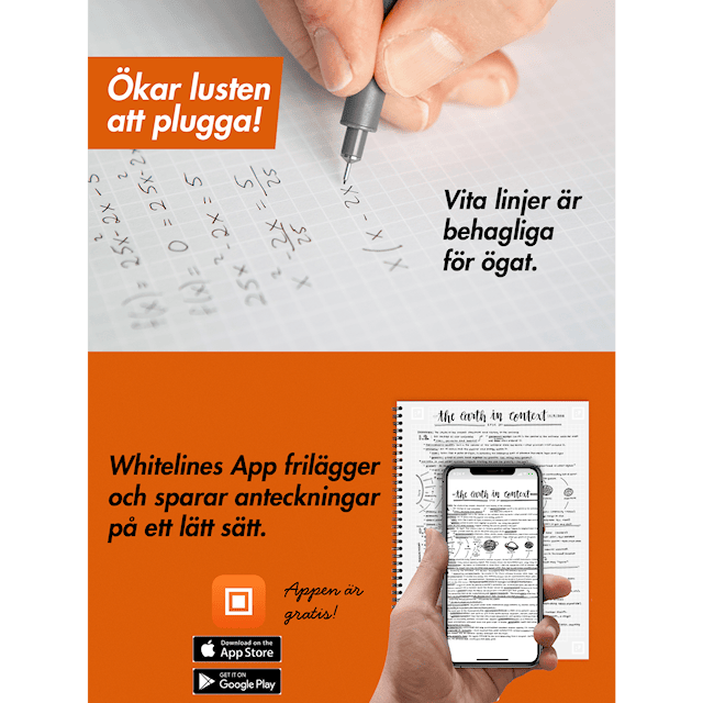 Tuotekuva 6 - Whitelines Revelations Kierrelehtiö A4 Ruudullinen