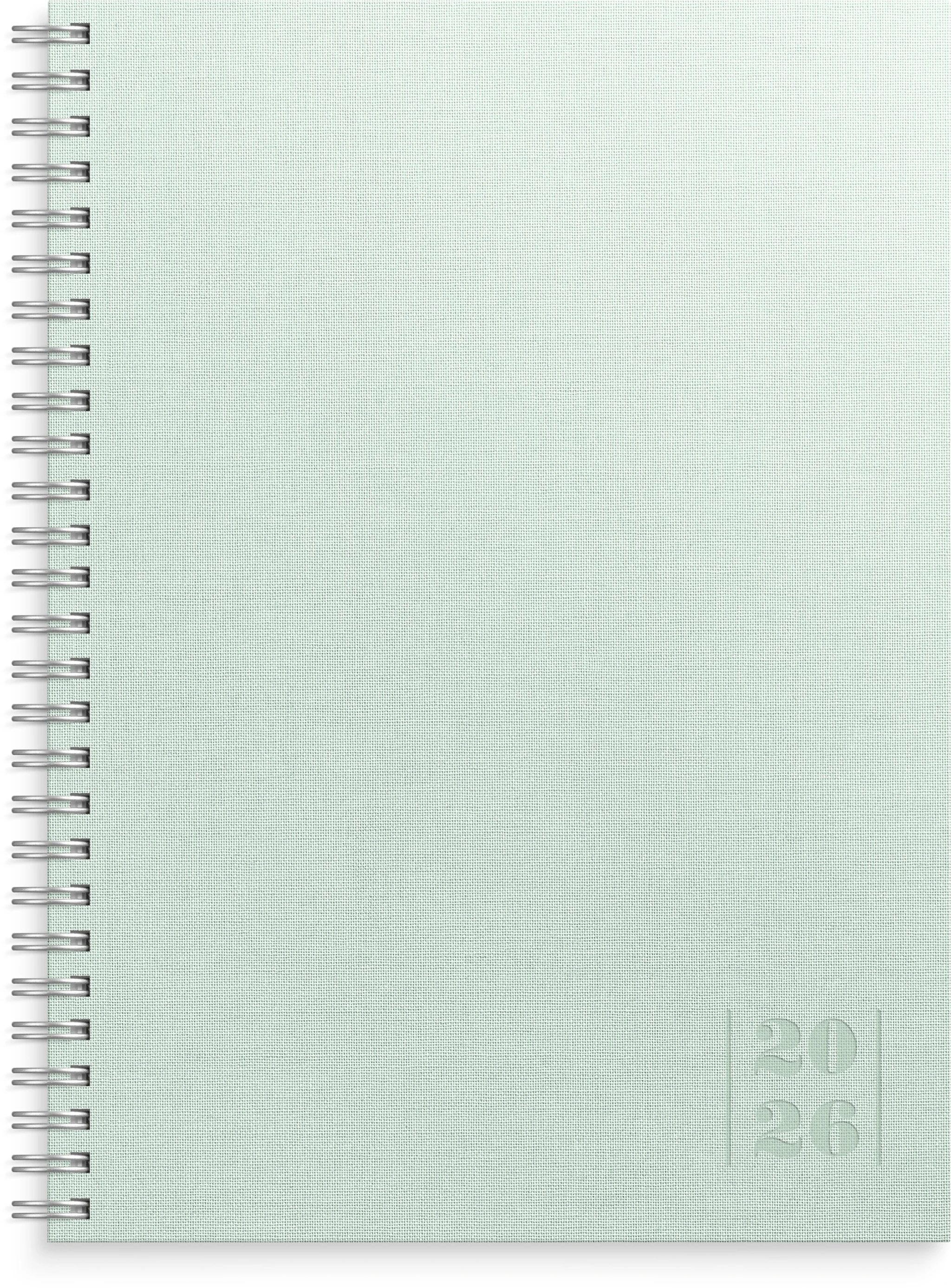 Tuotekuva ille Kalenteri 2026 Business Textile vihreä  A5 Burde