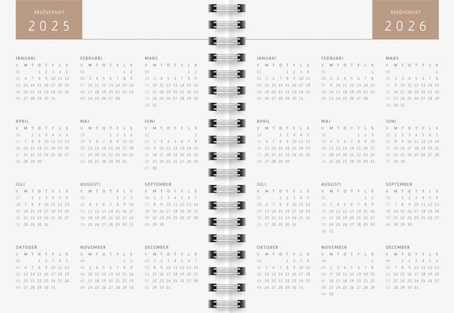 Produktbild 2 för Kalender A6 Black Marble 2026 Almanacksförlaget