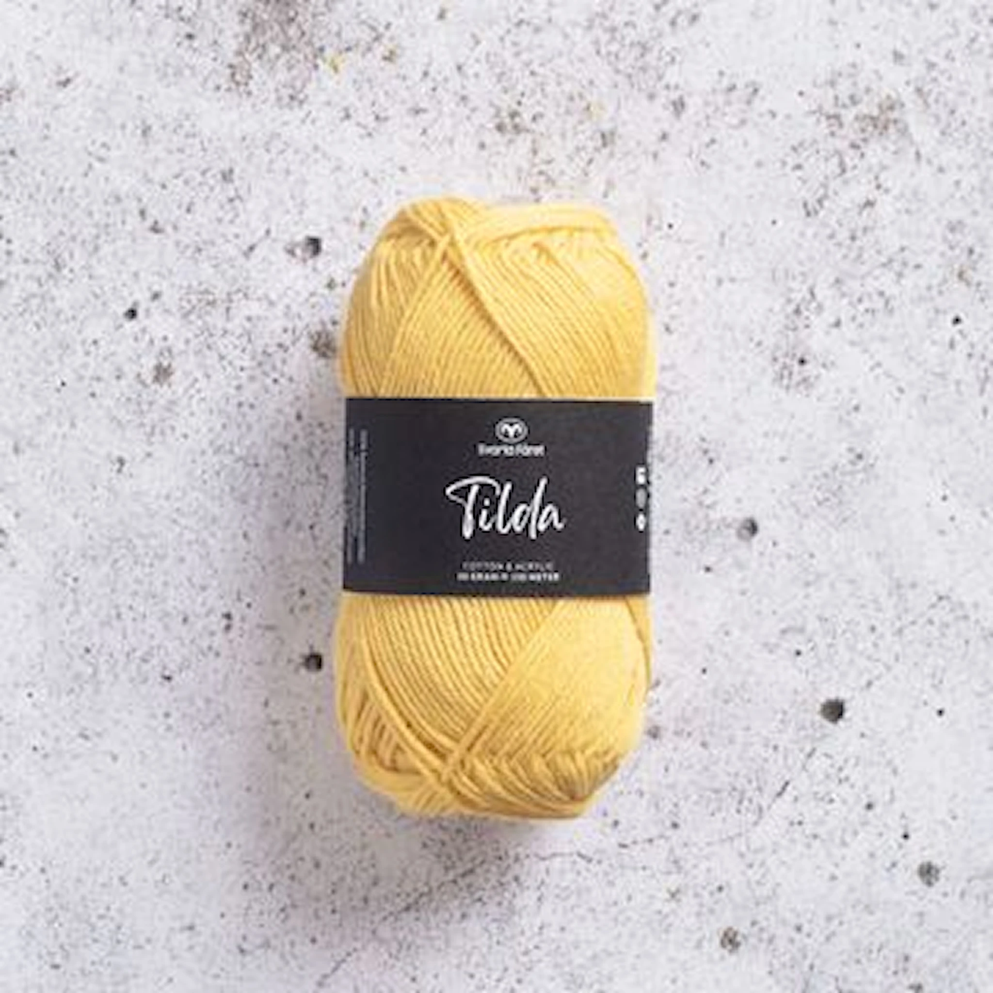Produktbild för Tilda Garn Bomullsmix 50g Svarta Fåret