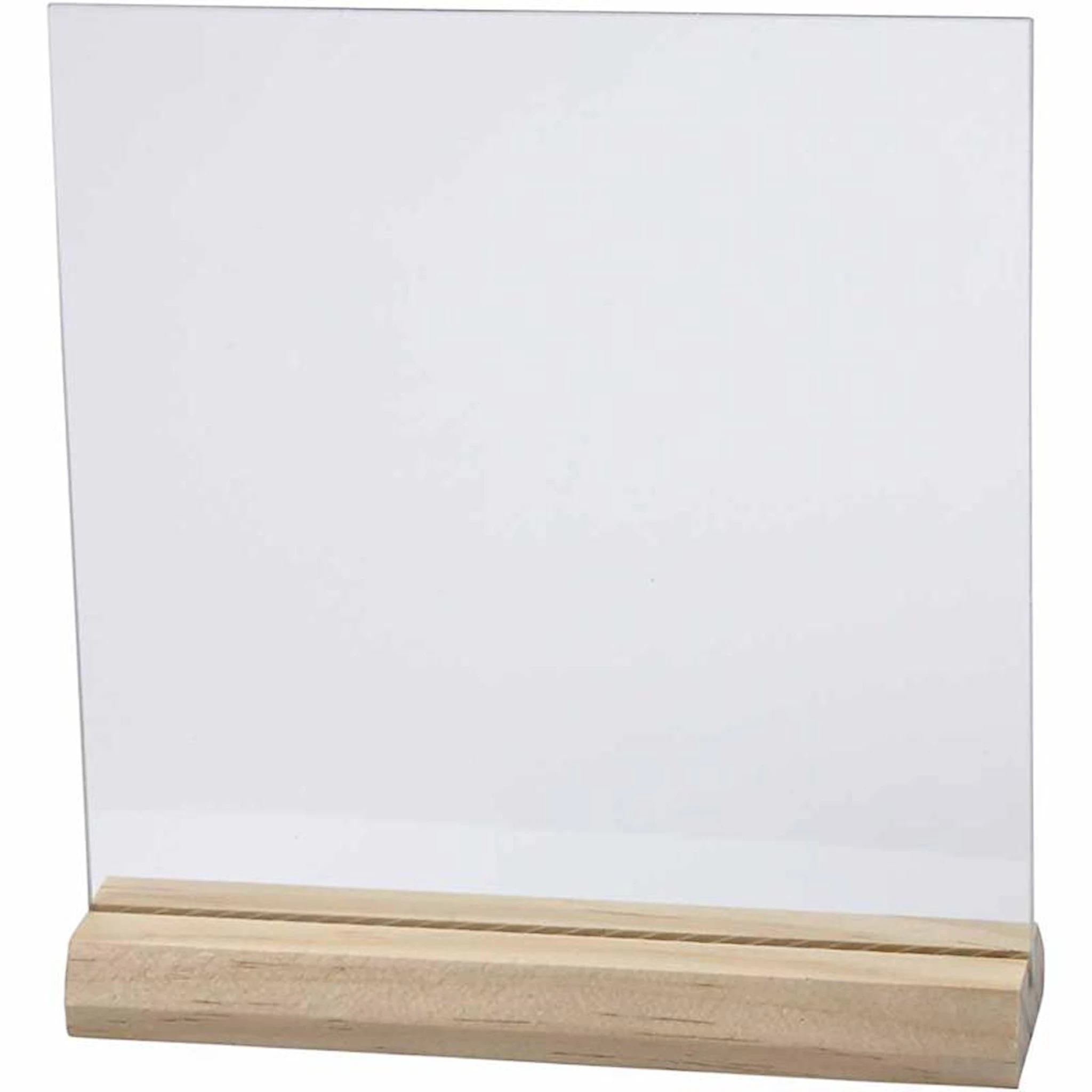 Produktbilde for Glassplate med trefot, str. 15,5x15,5 cm, tykkelse 28 mm, 10 sett/ 1 pk.