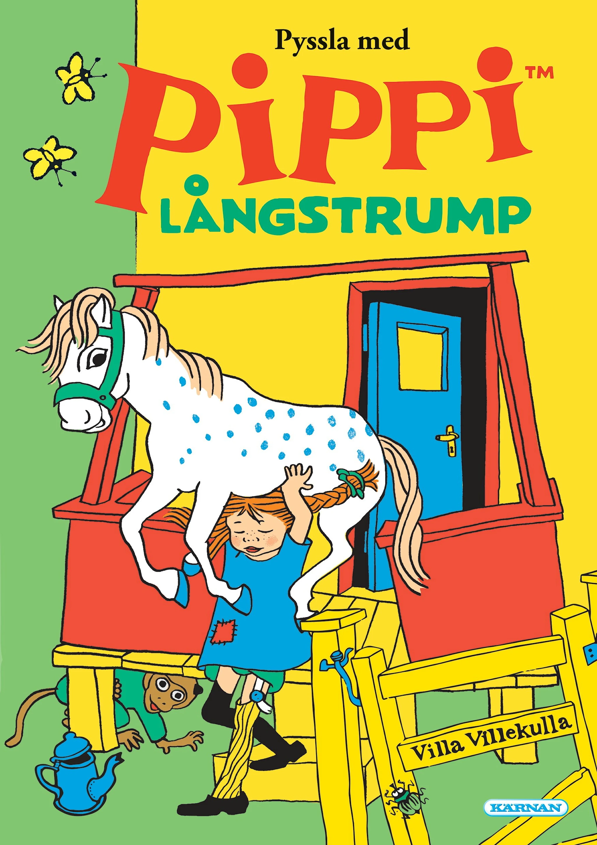Produktbild för Pysselbok Pippi med klistermärken, Kärnan