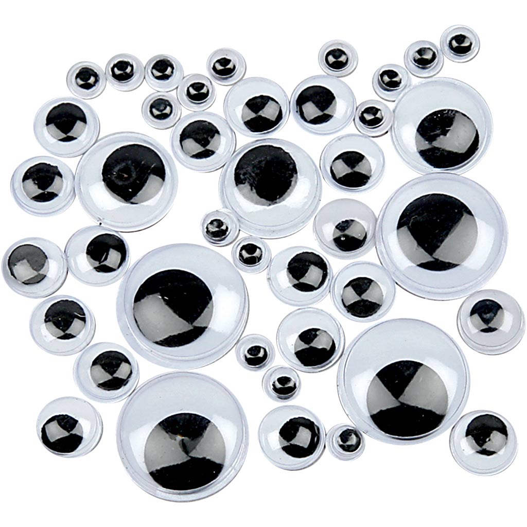 Rullögon Mix Diameter 6-20 mm 1100-pack Creativ Company