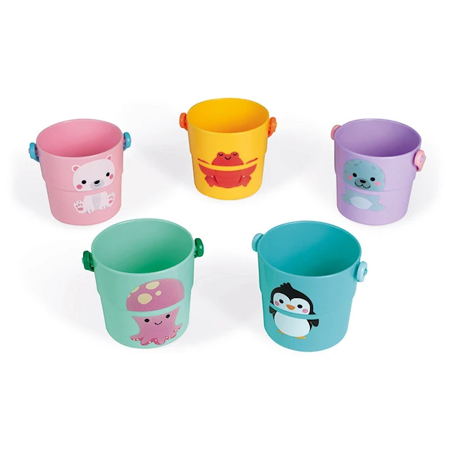 Kylpylelu Ämpärit 5-pack Janod