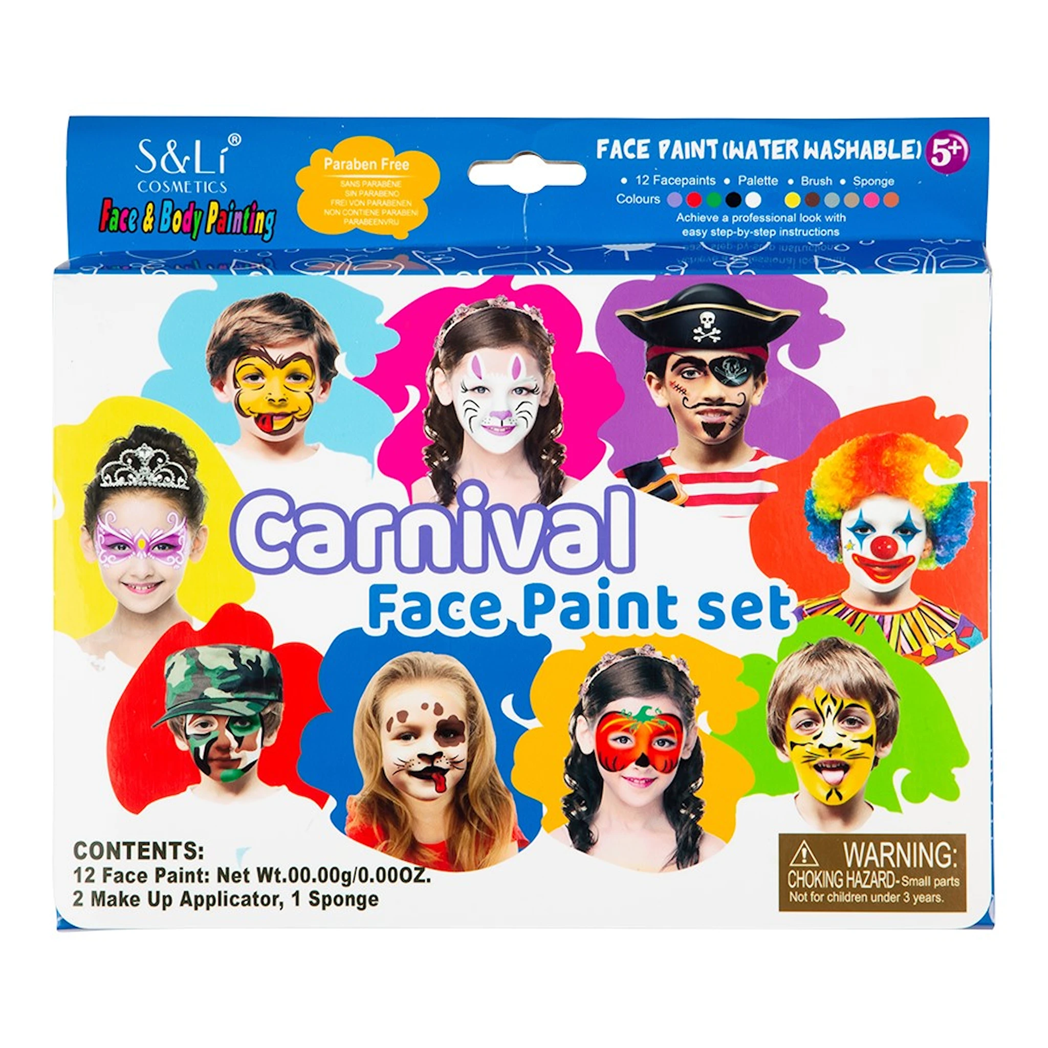 Produktbild för Ansiktsmålning Karneval