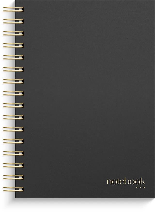 Notebook Dotted A5 Black Burde