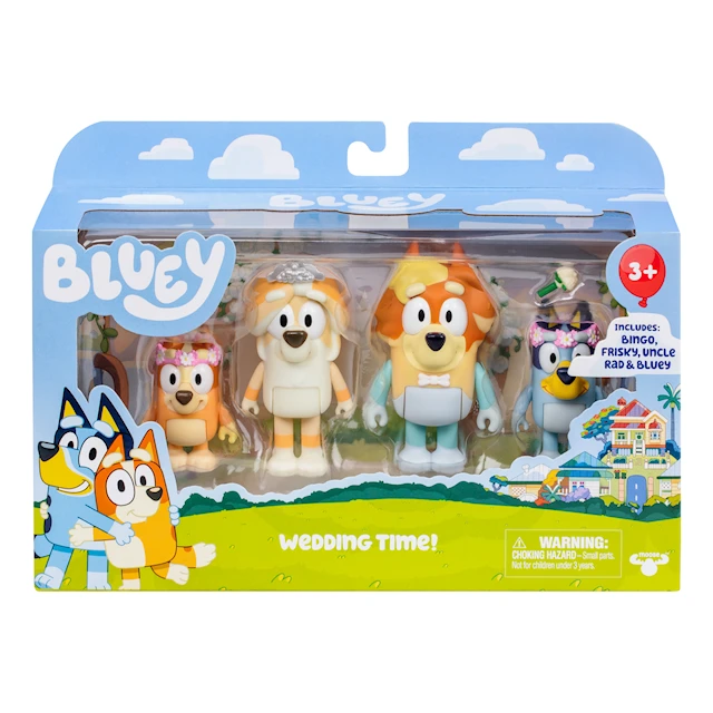 Figuurit 4 kpl Figuurit Wedding Bluey