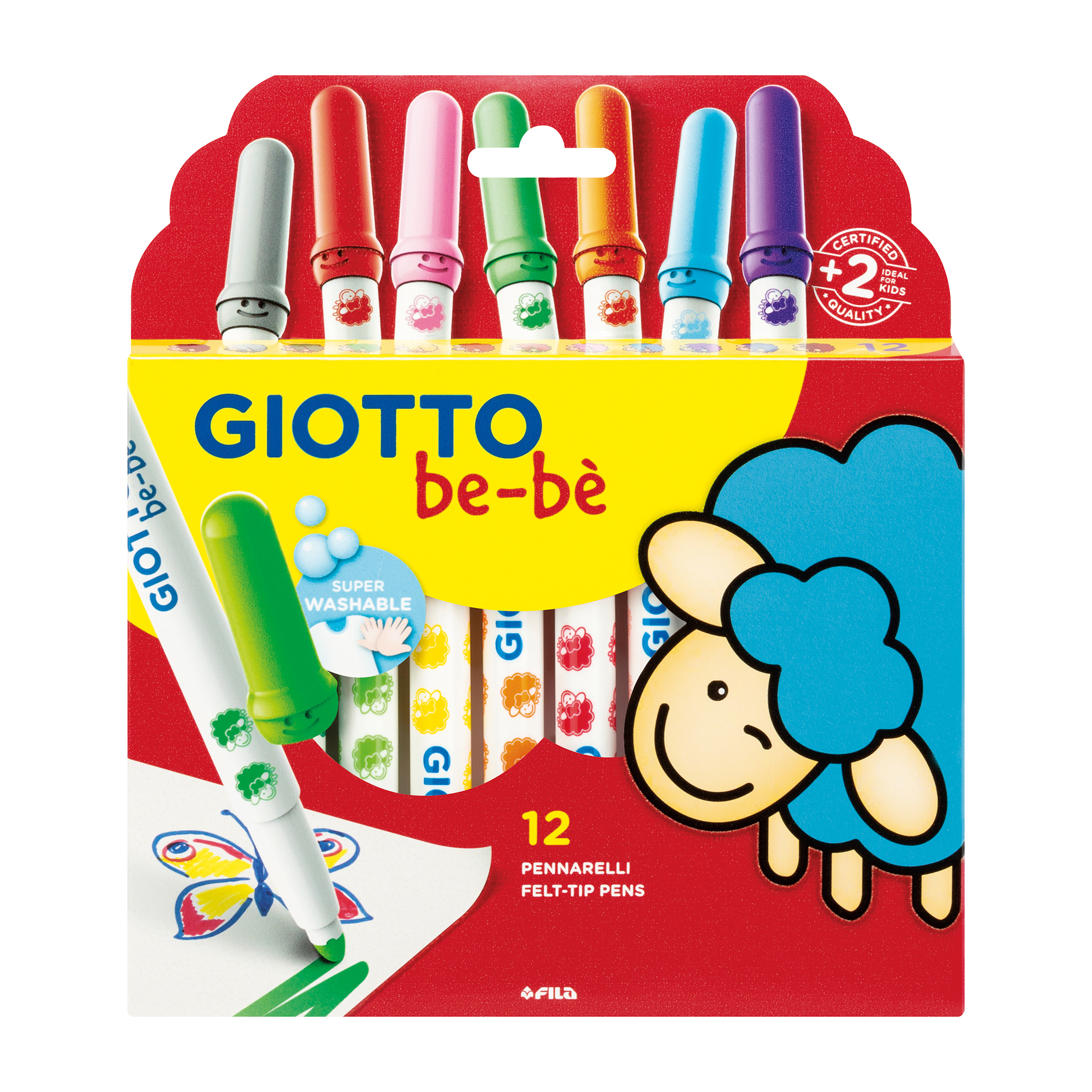 Tuschpennor 12-p Giotto Be-bè