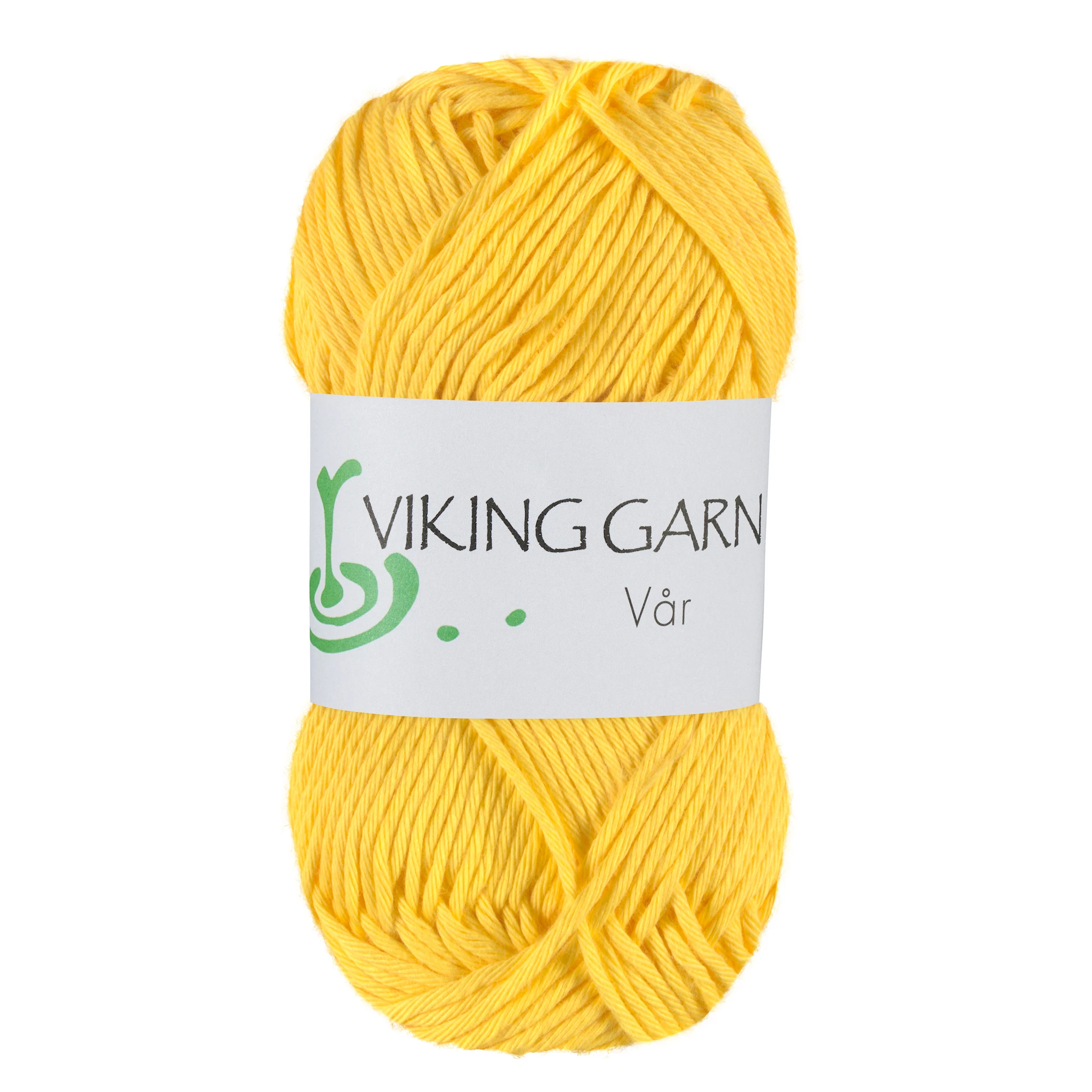 Produktbild för Vår Bomull 50 g Stark gul 441 Viking Garn