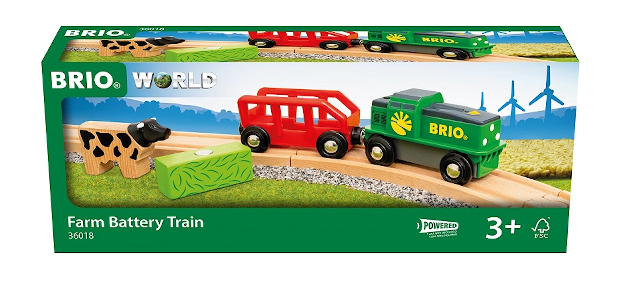 Tuotekuva ille Paristokäyttöinen Maatilajuna (36018) BRIO