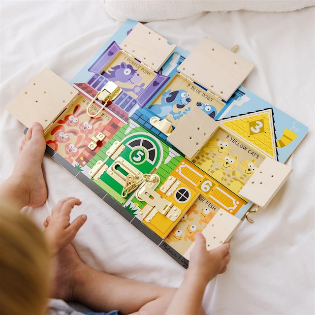 Produktbild 2 för Aktivitetsbräda Lås Trä Melissa & Doug