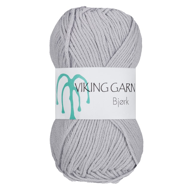 Bjørk 50 g vaaleanharmaa Viking Garn