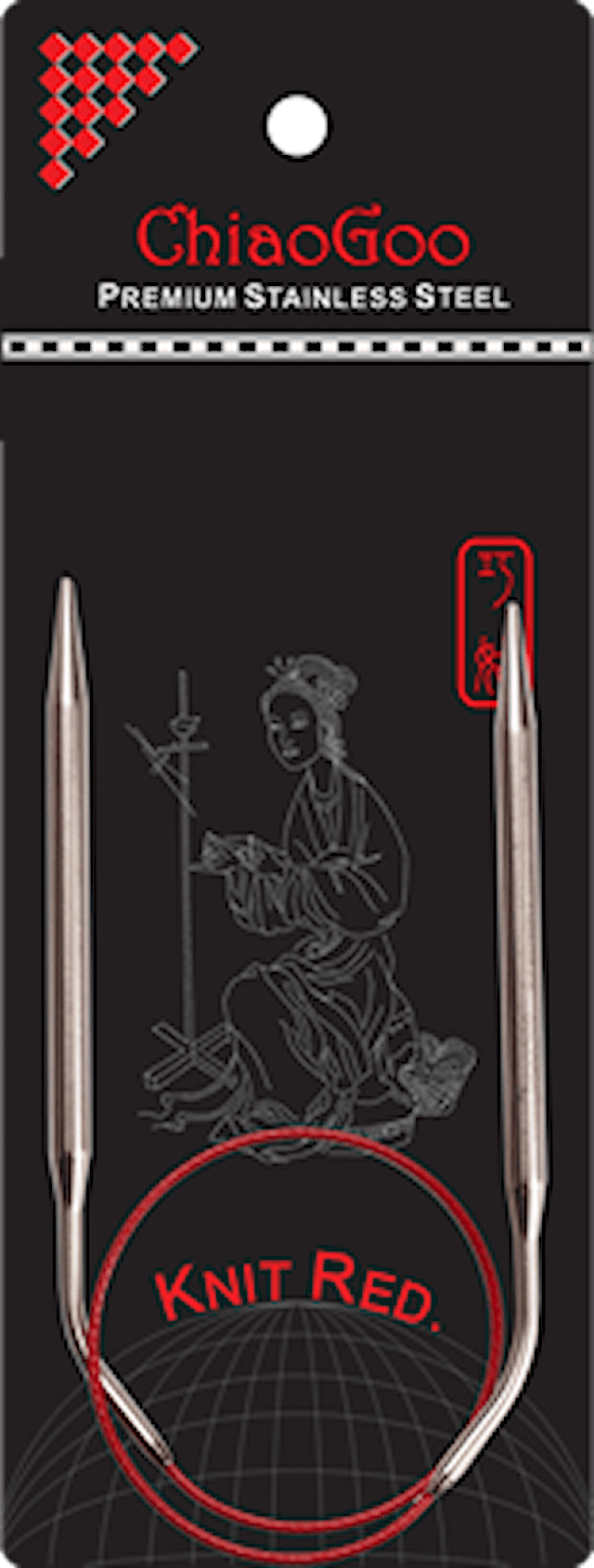 SS Red  Rundpinne 40 cm/2,5 mm Chiaogoo