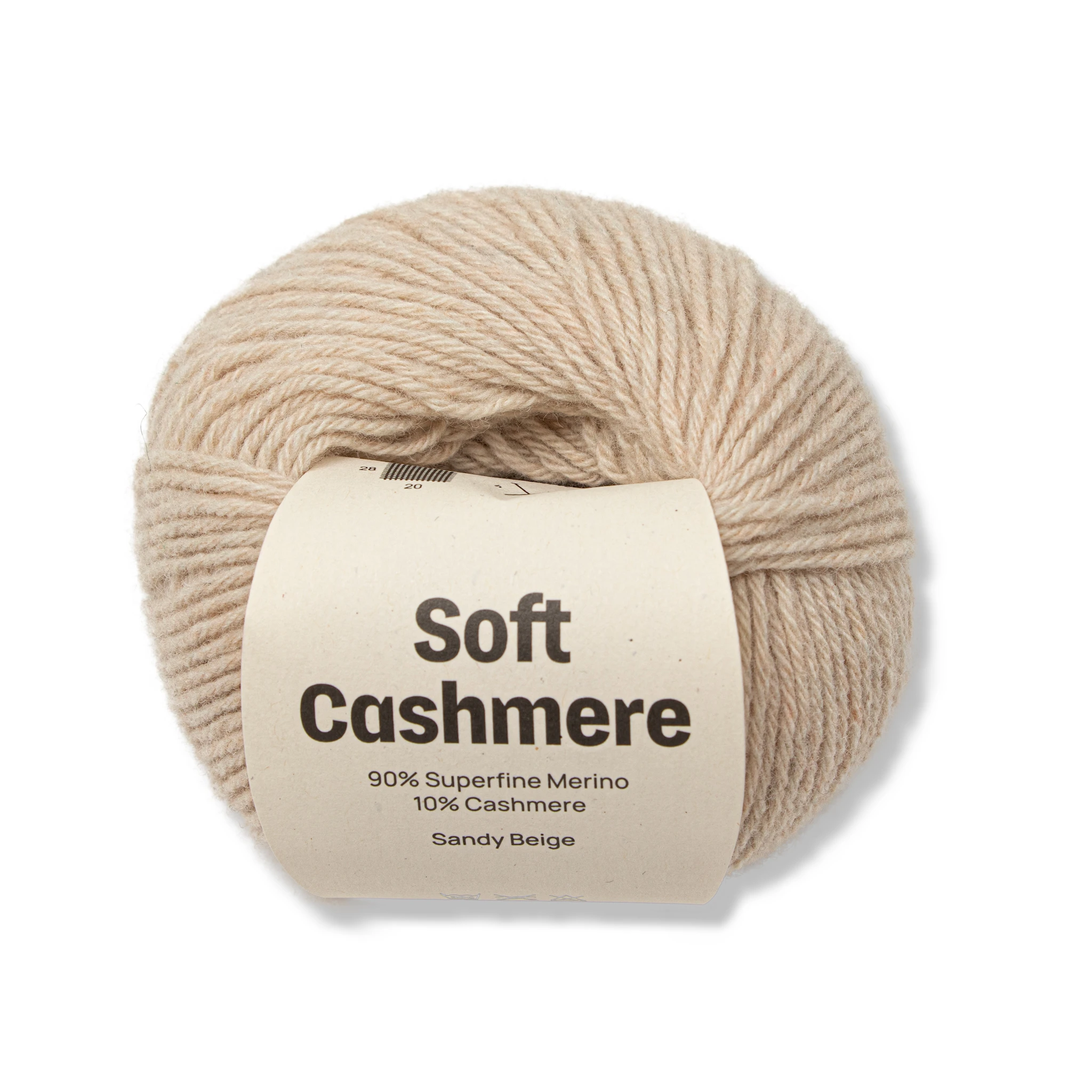 Produktbild för Soft Cashmere Kashmir/merino 25 gr Sandy beige A736 Adlibris