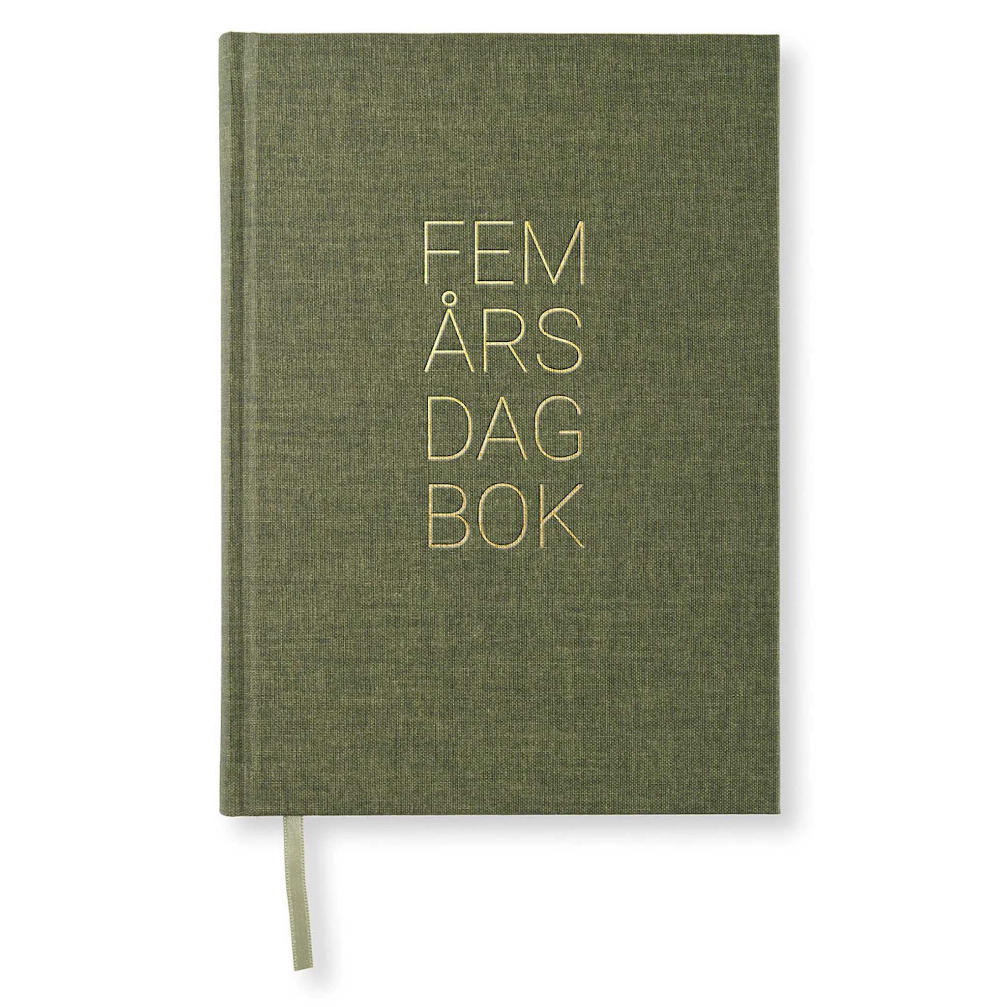 Produktbild för 5-Års Dagbok A5 Khaki Green Paperstyle