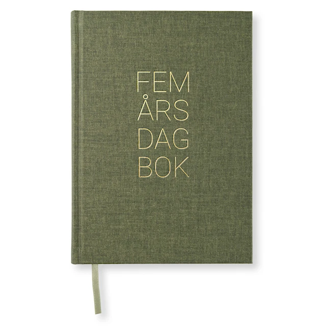 5-Års Dagbok A5 Khaki Green Paperstyle