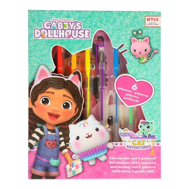 Gabbys Dollhouse Aktiviteettikirja geelikynillä