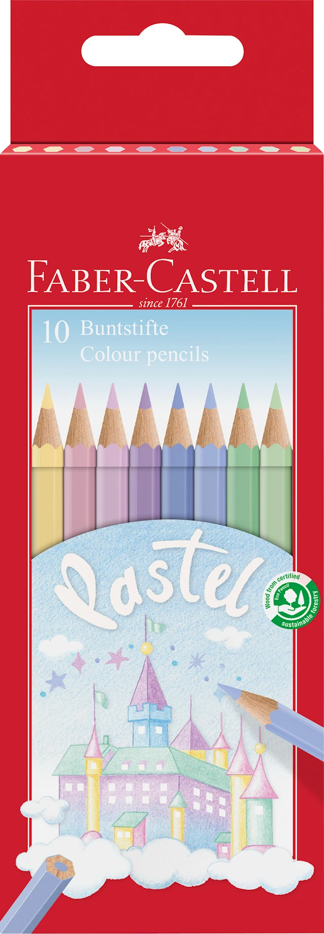 Färgpennor Pastellfärger 10-pack Faber Castell