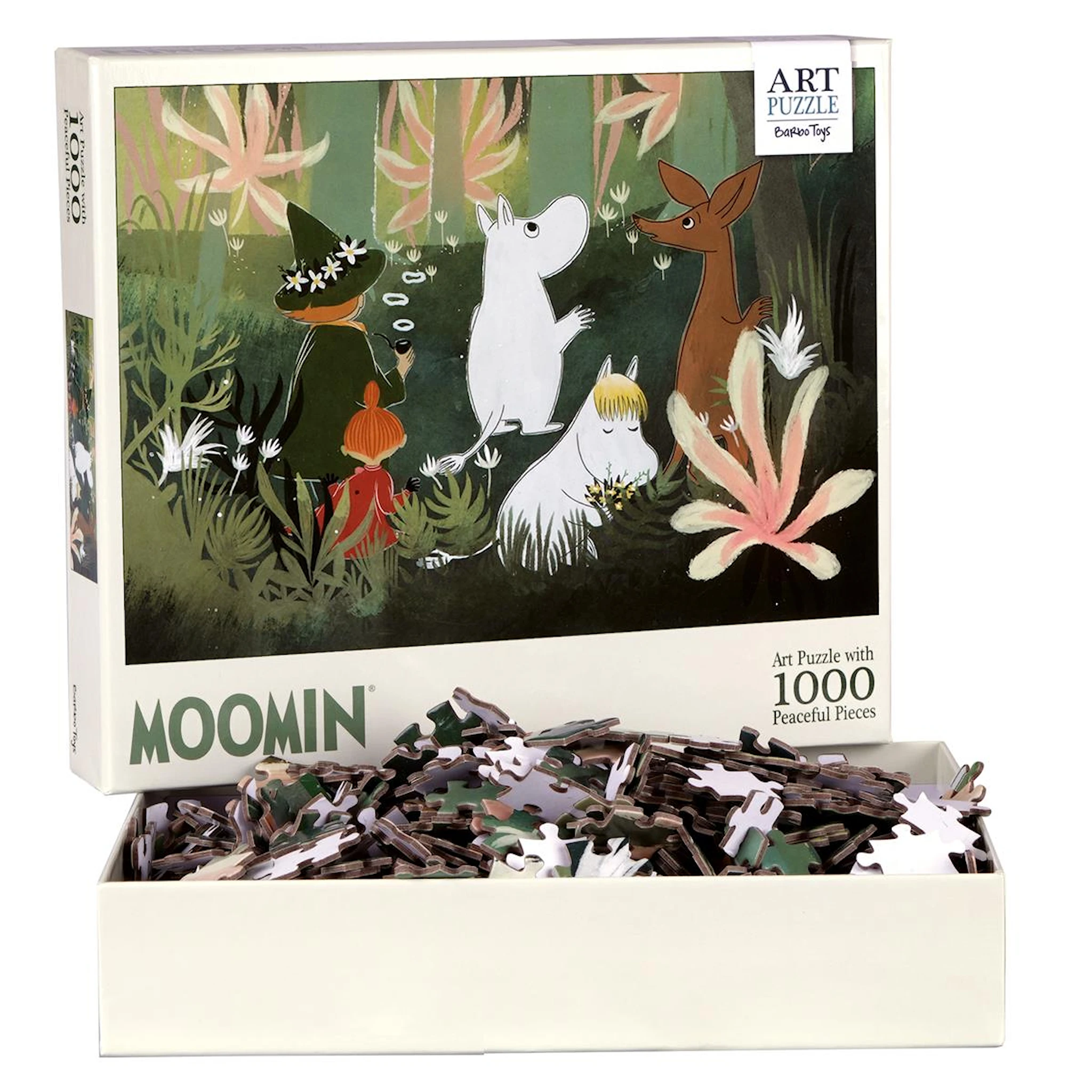 Produktbild för Moomin Art Green Pussel 1000 bitar