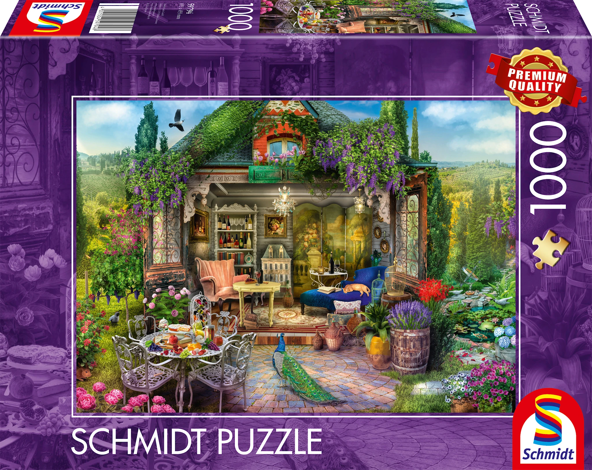Produktbilde for Puslespill A dream garden shed among the vineyards 1000 brikker, Schmidt