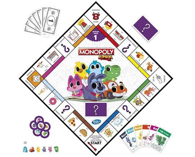 Tuotekuva 2 - Monopoly Junior 2-in-1 Hasbro (NO/DK)