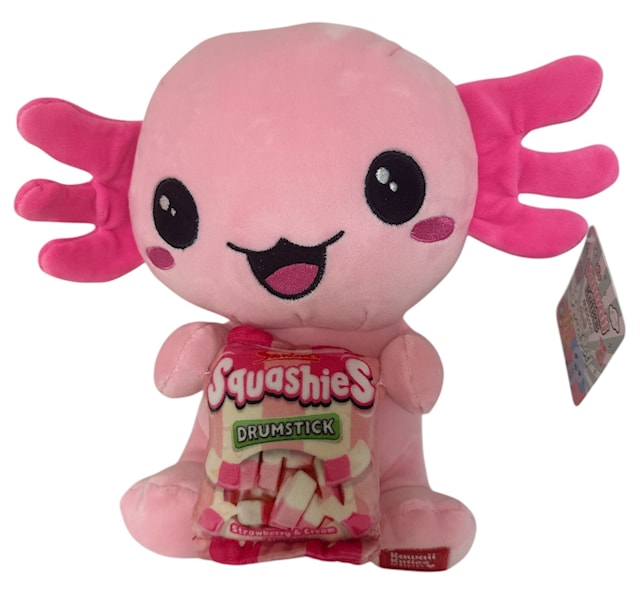 Snaxolotl Squashie Pinkki Pehmolelu 24 cm Kawaii Kuties