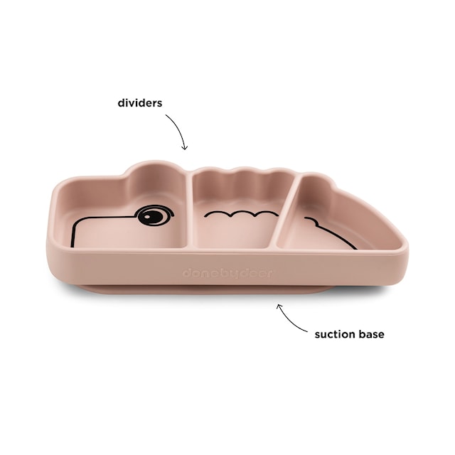 Tuotekuva 2 - Done by Deer Silicone Stick&Stay snackplate Croco Powder