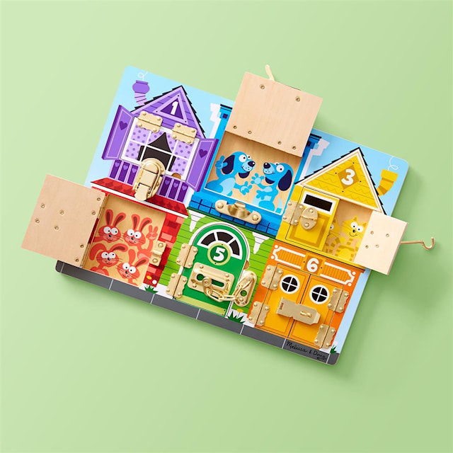 Produktbild 4 för Aktivitetsbräda Lås Trä Melissa & Doug