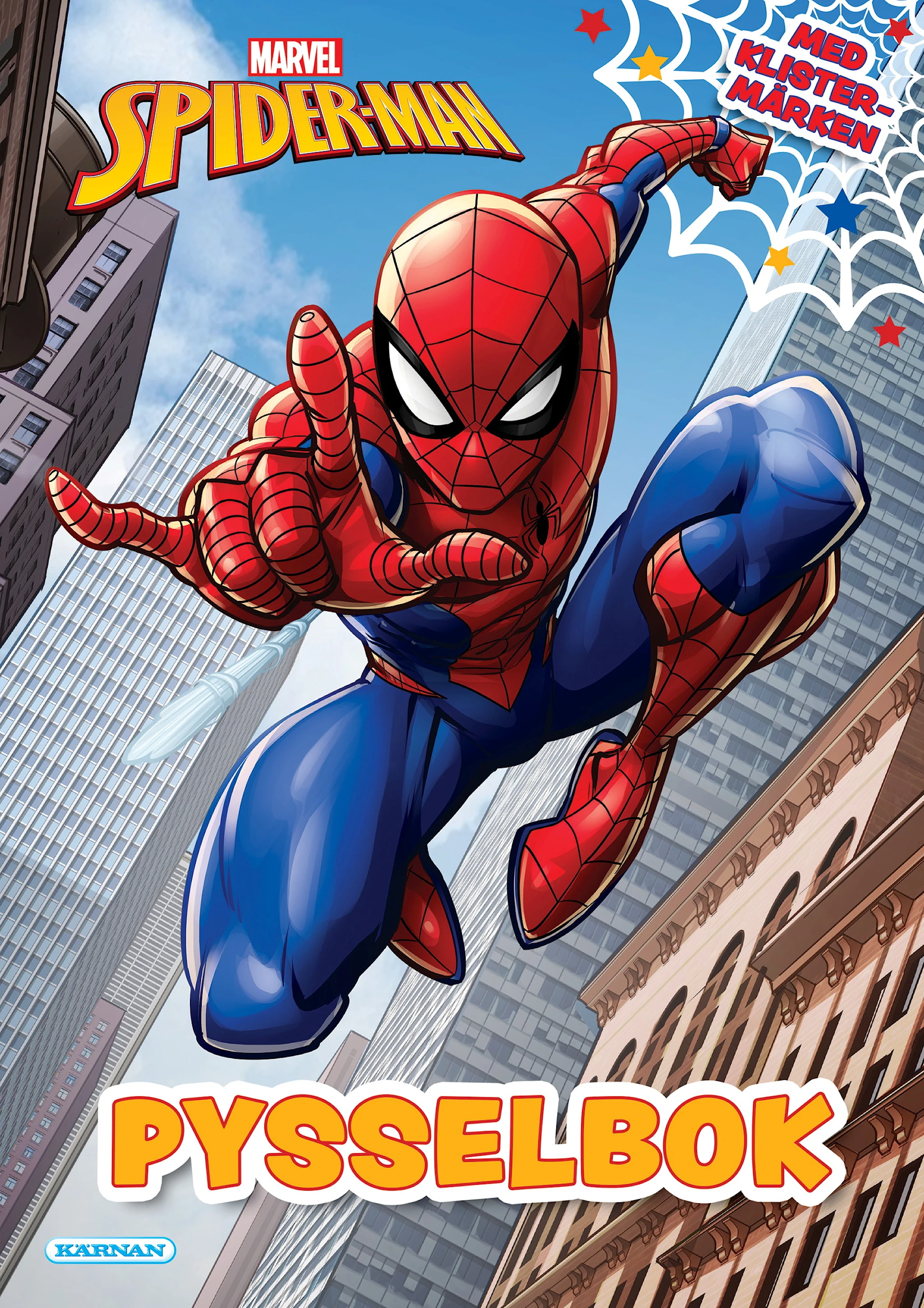 Produktbild för Pysselbok Spider-Man med klistermärken, Kärnan