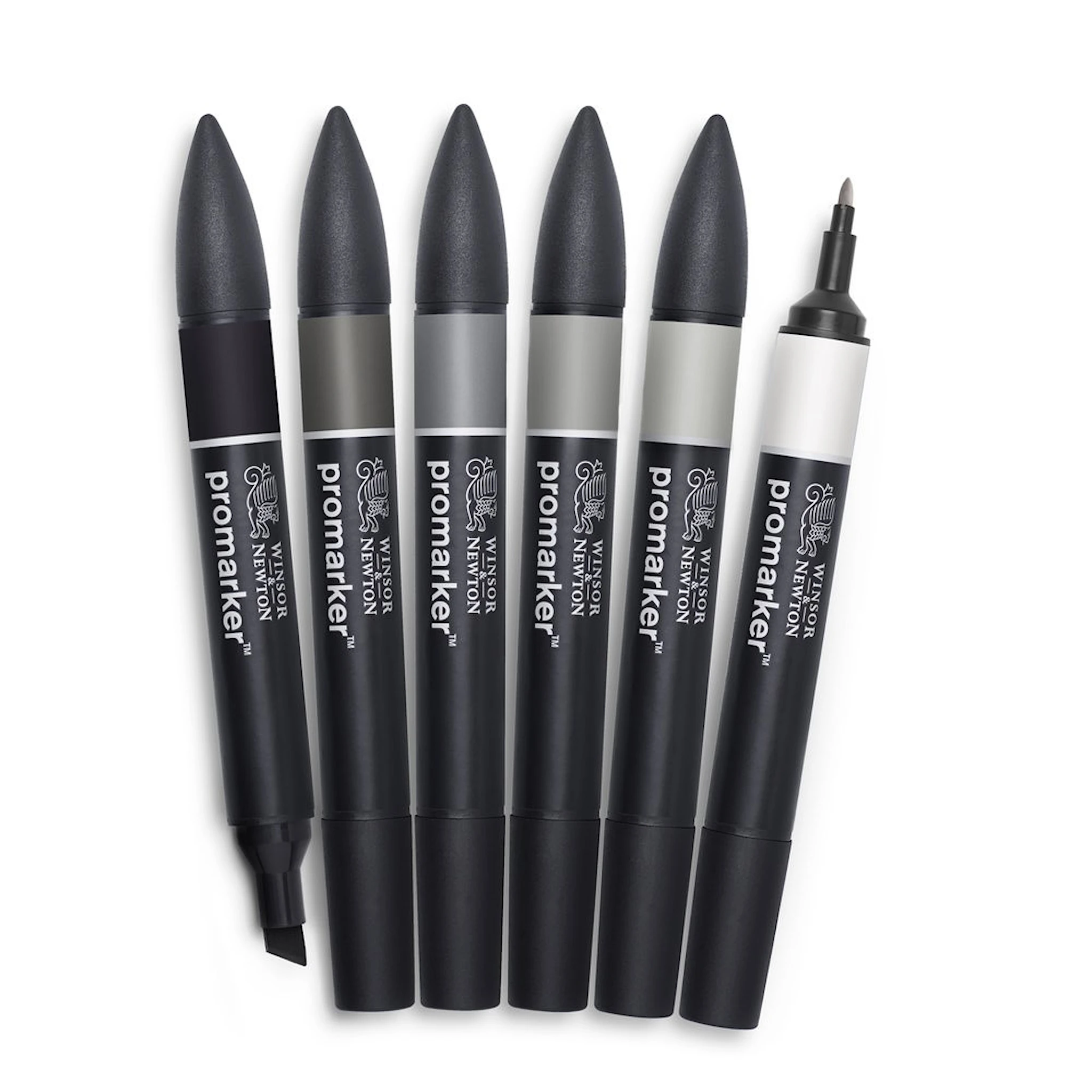 Tuotekuva ille Graafinen Merkki ProMarker Setti 6 Neutral tones Winsor & Newton