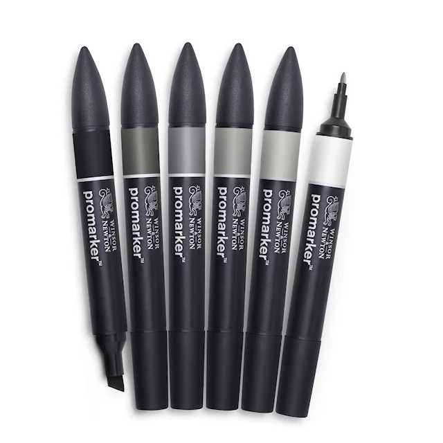 Graafinen Merkki ProMarker Setti 6 Neutral tones Winsor & Newton