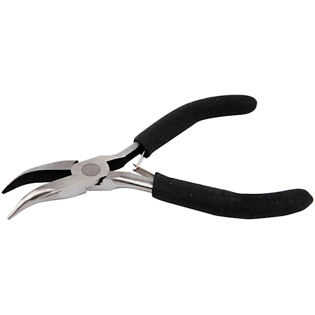 Taivutetut kärkipihdit, Pit. 12,4 cm, 1 kpl