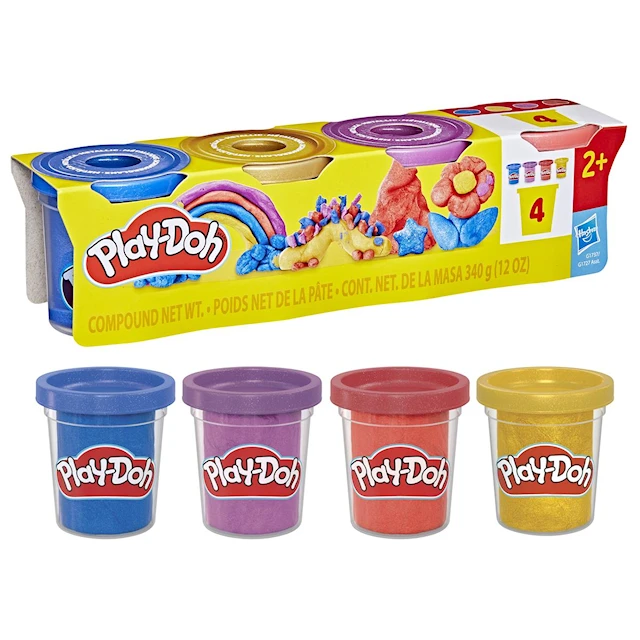 Specialty Compound 4 Pack Metallic Play-Doh
