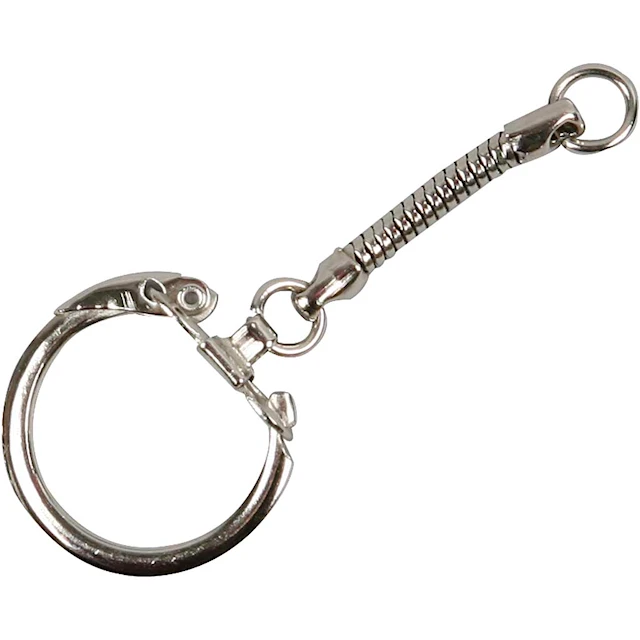 Nyckelring med kedja 25-pack