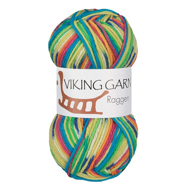 Tuotekuva 1 - Raggen 150 g Tuttifrutti Viking Garn