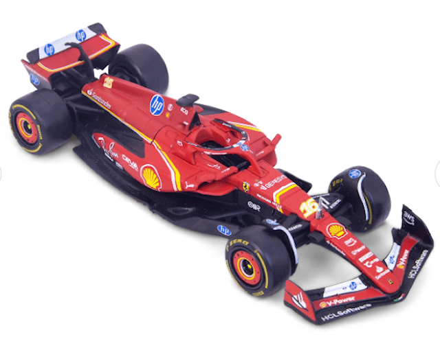Produktbild 2 för BBurago 1:43 Ferrari F1 Charles Leclerc Highlights Set (4-pack)