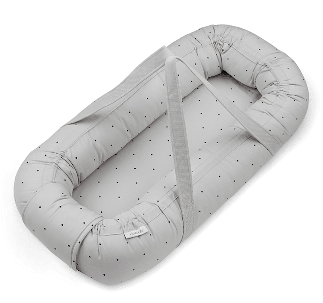 Gro Babynest Classic Dot Dumbo Grå Liewood